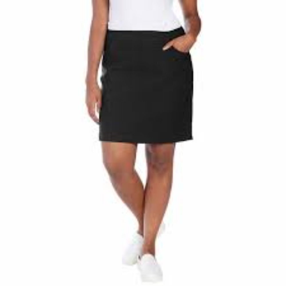 NEW. Women’s Black Casual Skort - Classic Everyday Style